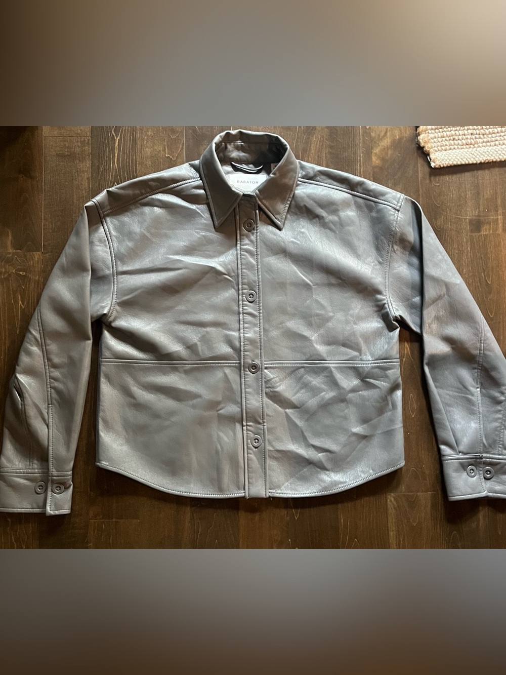 Babaton Vegan Leather Shacket